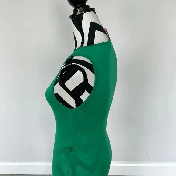De Colores Green Chevron Maxi Dress - Picture 4 of 6
